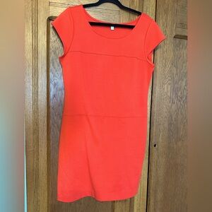 Banana Republic Elegant Red Cap knit Sleeve Dress